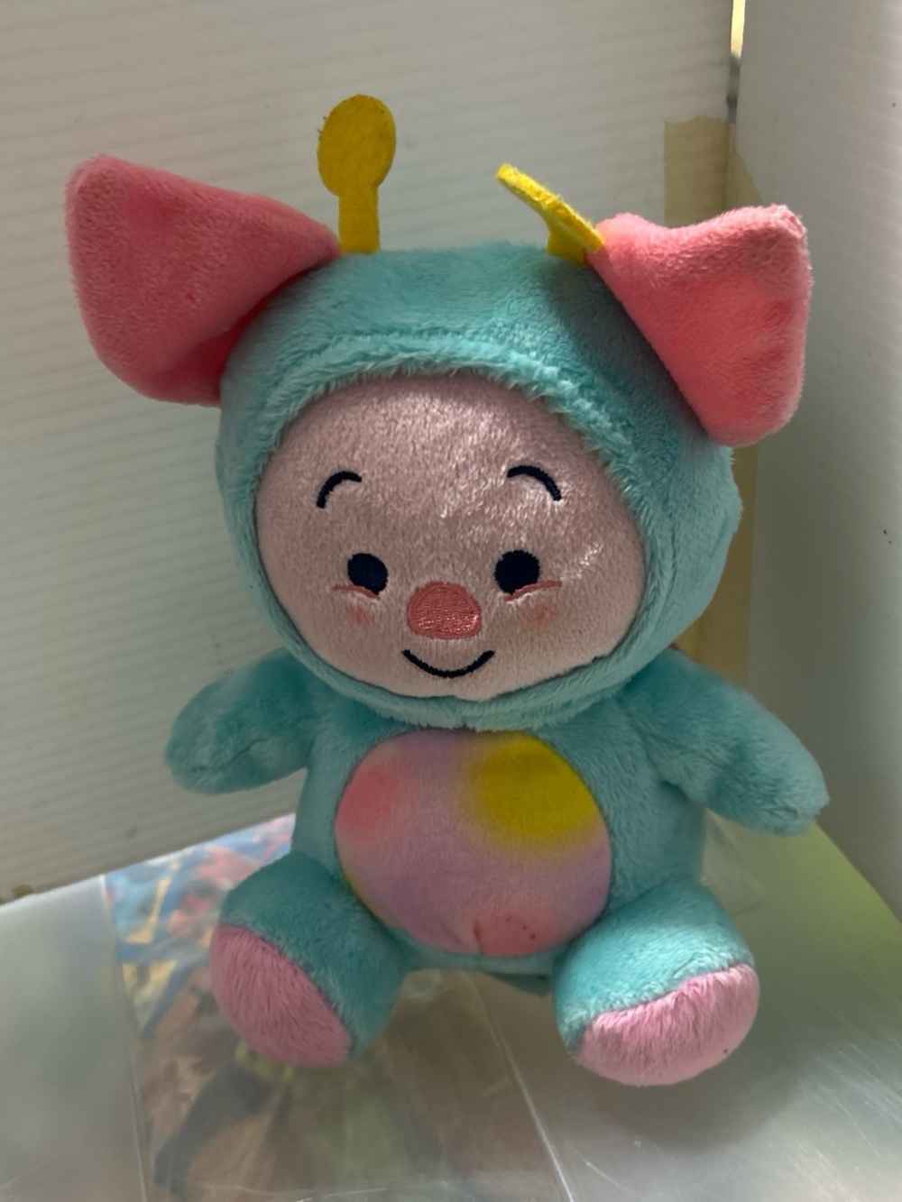 Plush Baby Character Toy - Turquoise and Pink Crawler Buddy